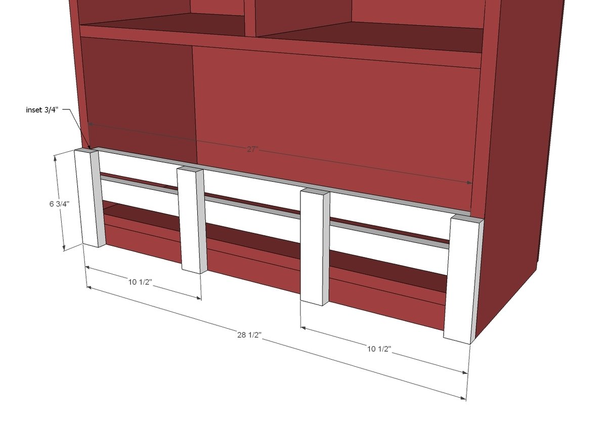 Barn Shaped Bookshelf — step 10