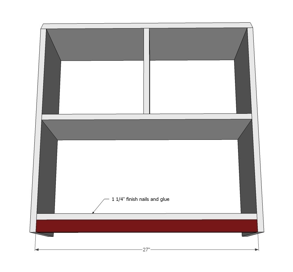 Barn Shaped Bookshelf — step 4