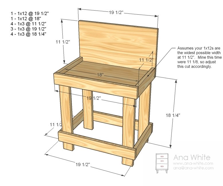 Basic Play Toy Workbench dimension diagram 1
