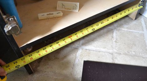 Bathroom Vanity with Built-In Step Stool — step 3