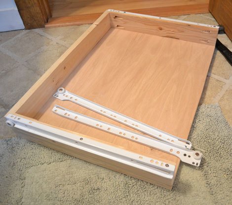 Bathroom Vanity with Built-In Step Stool — step 6