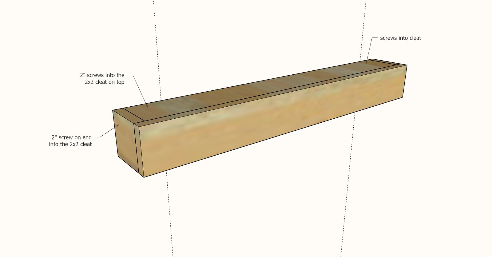 Beam Ledge Shelves — step 4