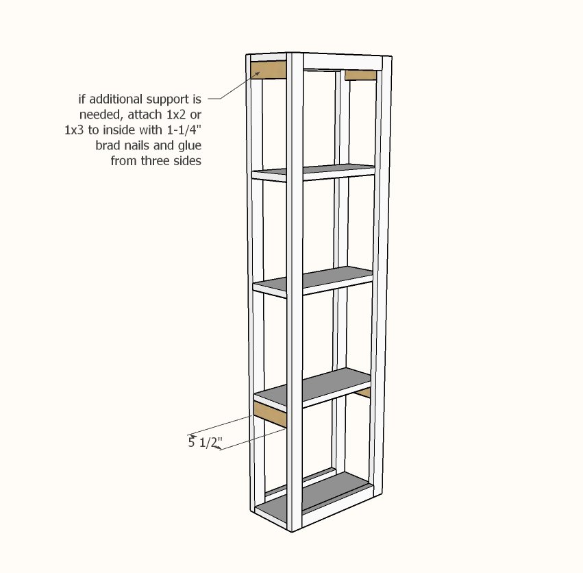 Beauty Center Mirror with Storage — step 3