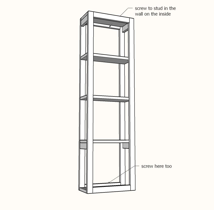 Beauty Center Mirror with Storage — step 4
