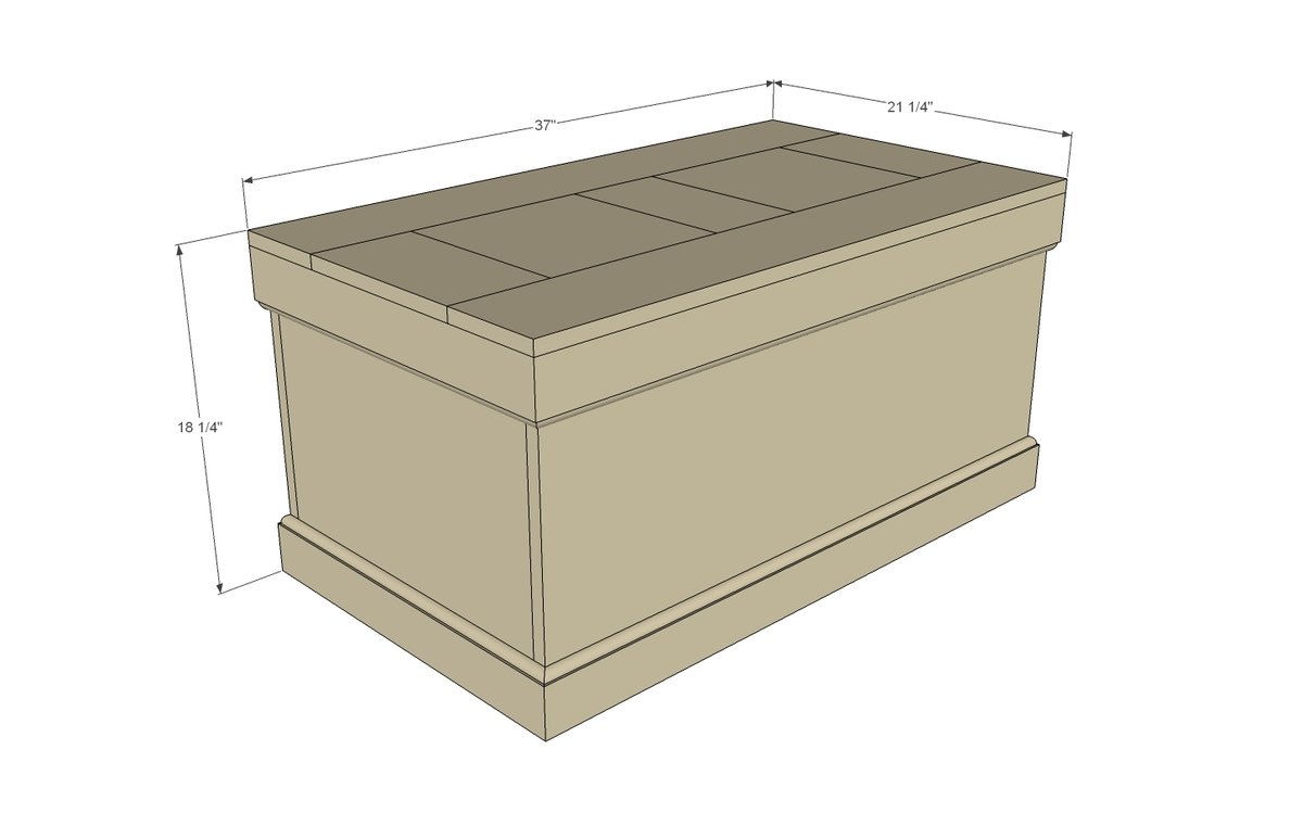 Becca Wood Trunk dimension diagram 1