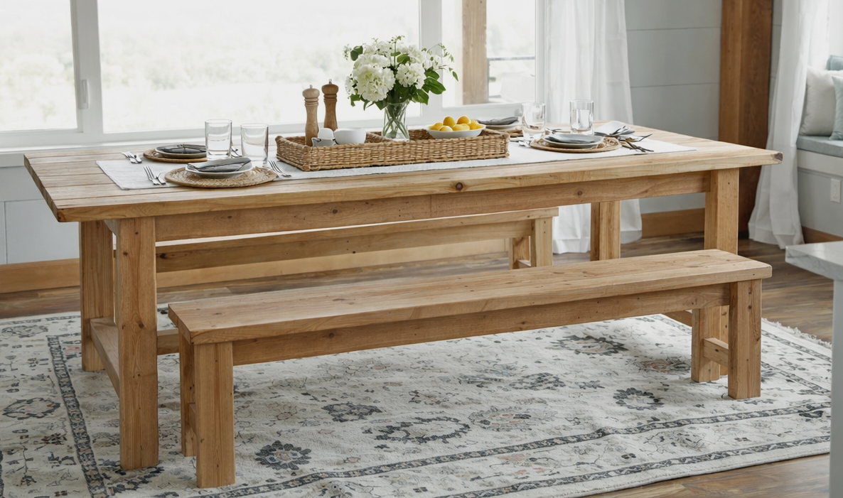 Beginner Farm Table (2 Tools + $50 Lumber)