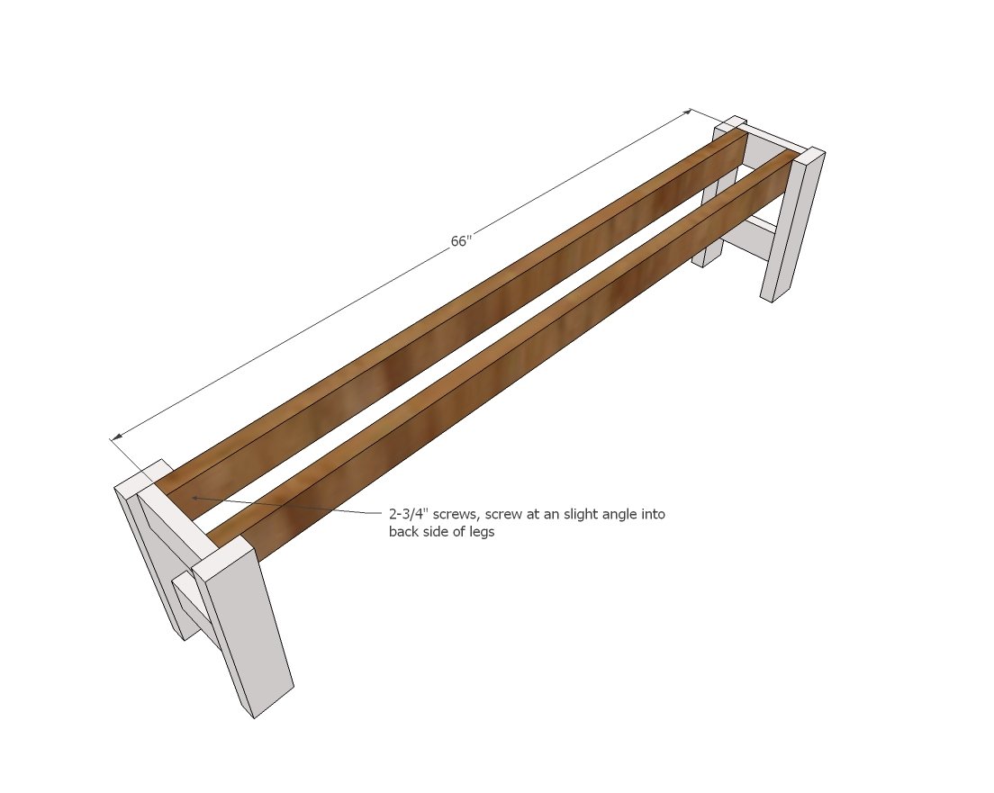 Beginner Farm Table Benches (2 Tools + $20 in Lumber) — step 2