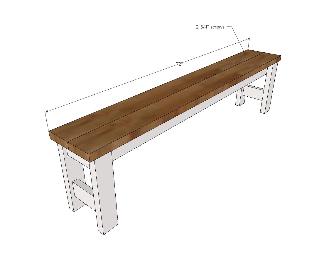 Beginner Farm Table Benches (2 Tools + $20 in Lumber) — step 4