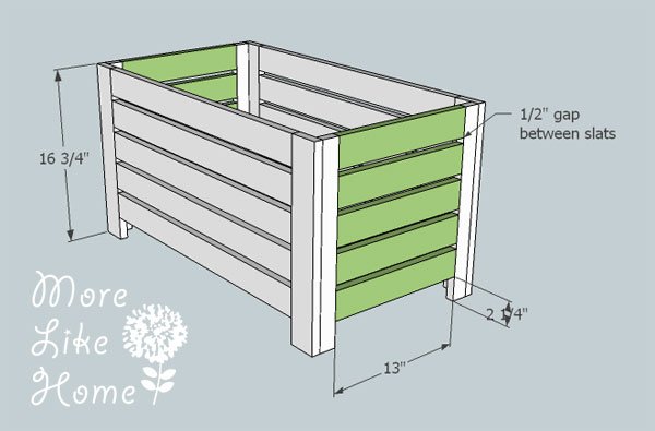 Bench for Outdoor Wall Panel System by More Like Home — step 3