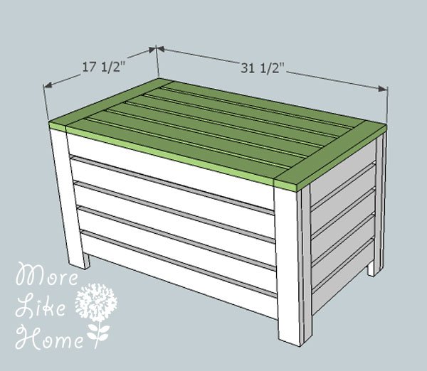 Bench for Outdoor Wall Panel System by More Like Home — step 7