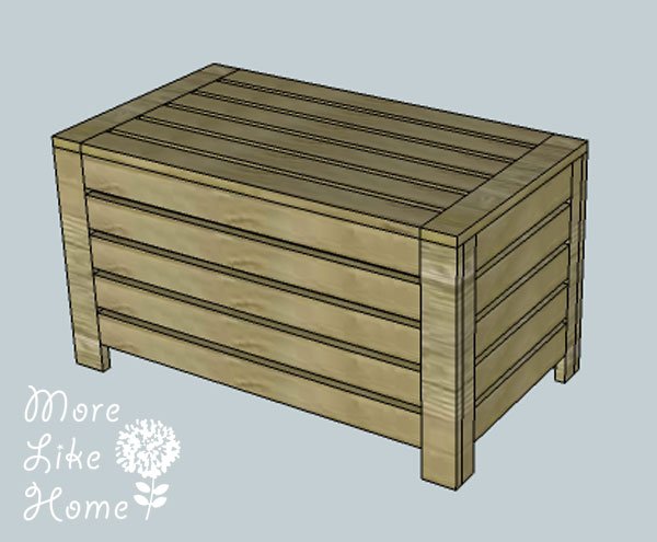 Bench for Outdoor Wall Panel System by More Like Home — step 8