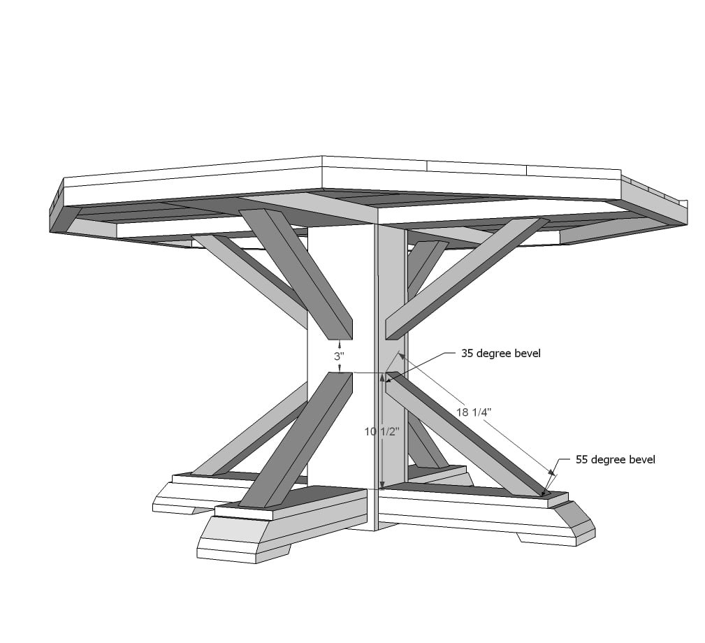 Benchmark Pedestal Base Round or Octagon Table — step 10
