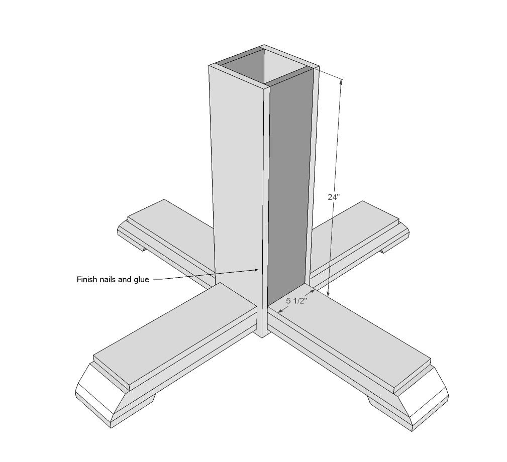 Benchmark Pedestal Base Round or Octagon Table — step 6