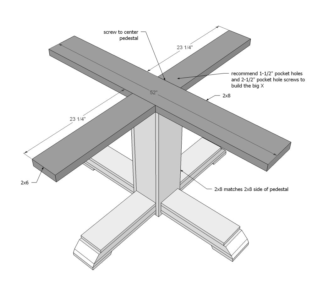 Benchmark Pedestal Base Round or Octagon Table — step 7