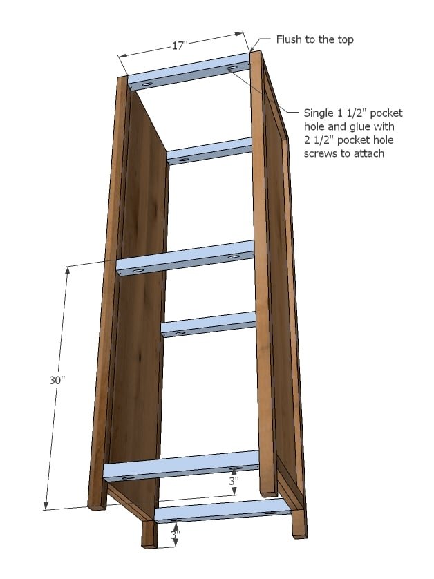 Benchmark Storage or Media Tower — step 3