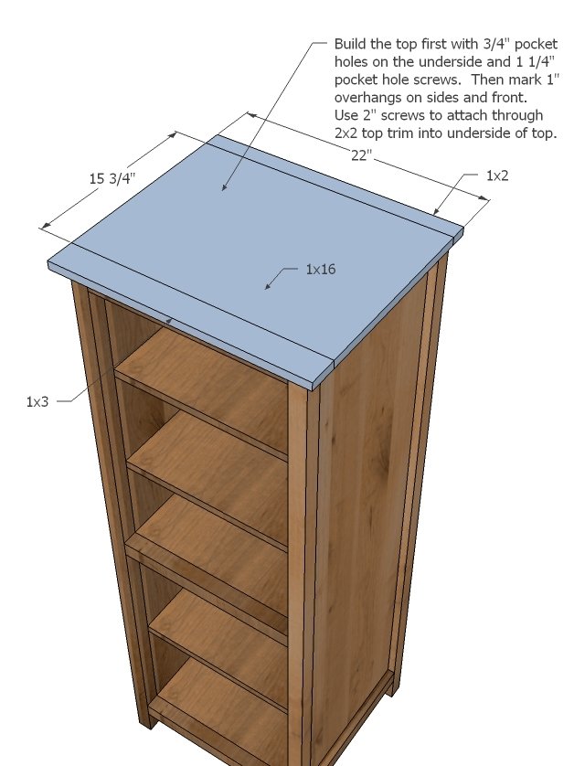 Benchmark Storage or Media Tower — step 6