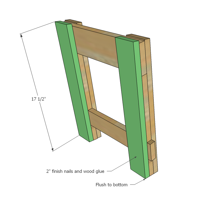Benchright Industrial Farmhouse Bench — step 2