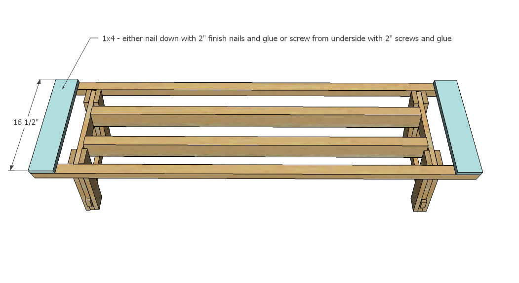 Benchright Industrial Farmhouse Bench — step 6