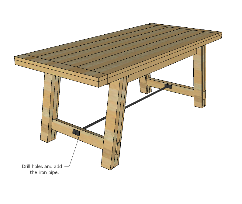 Benchright Industrial Farmhouse Table — step 12