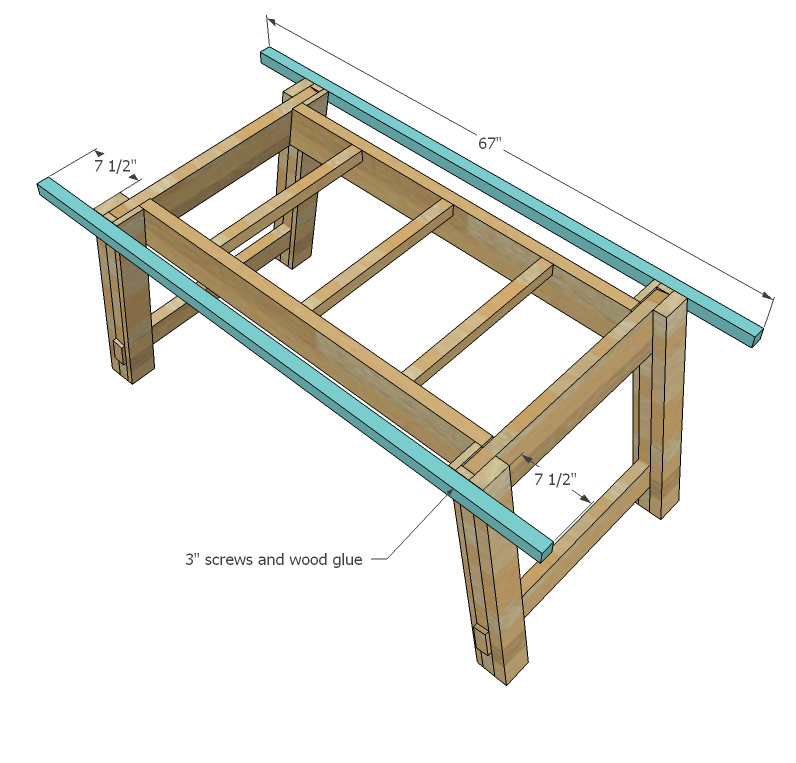 Benchright Industrial Farmhouse Table — step 7