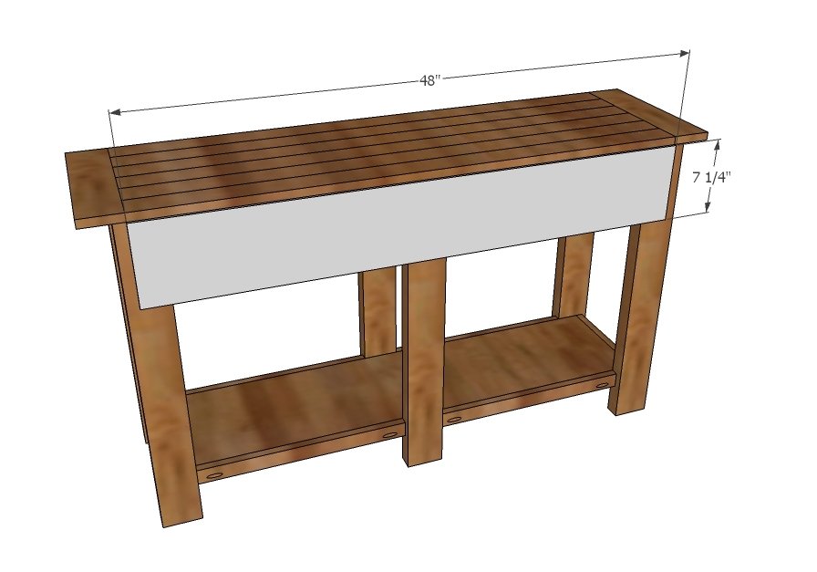 Benchwright Console Table — step 11