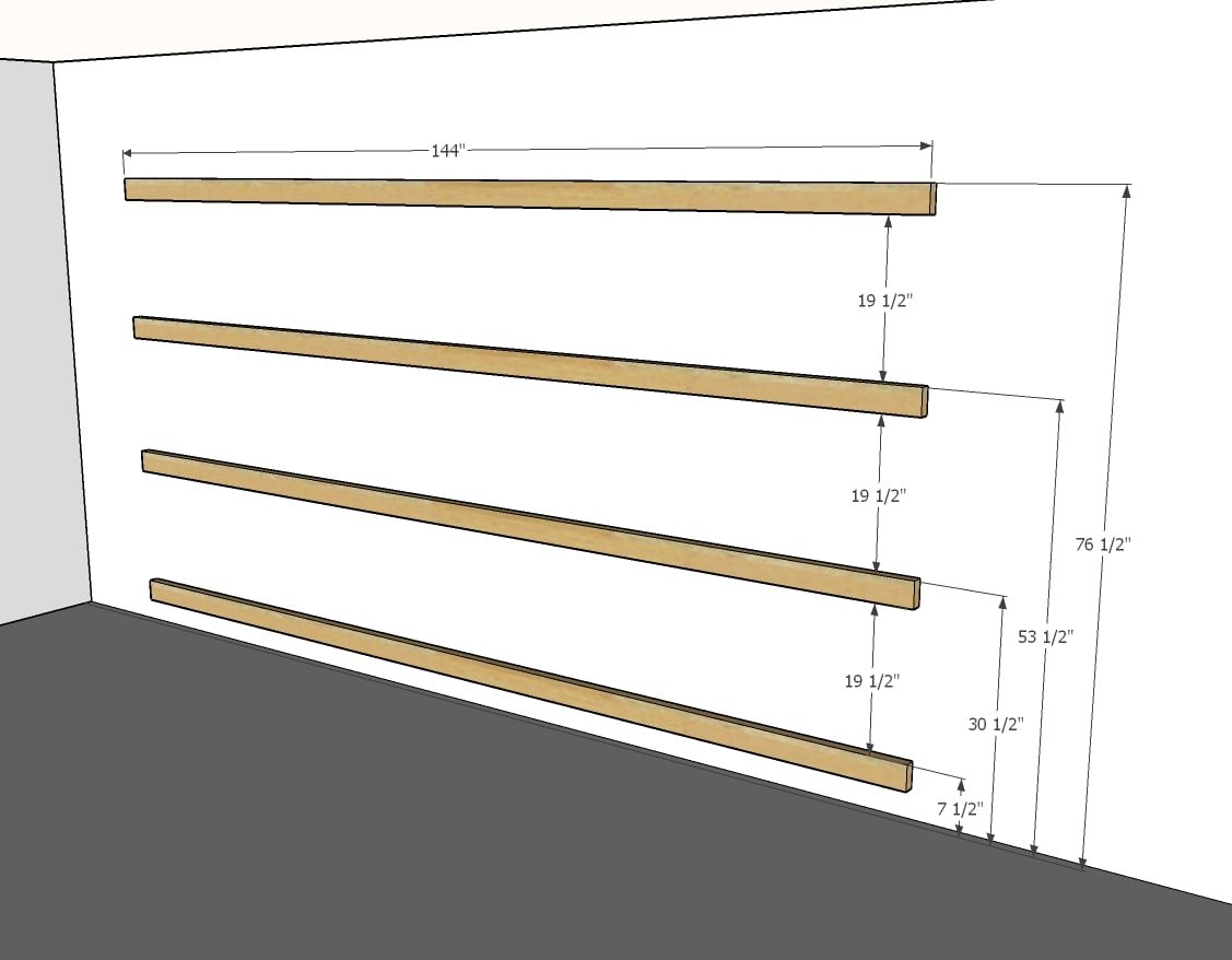 BEST DIY Garage Shelves (Attached to Walls) — step 1