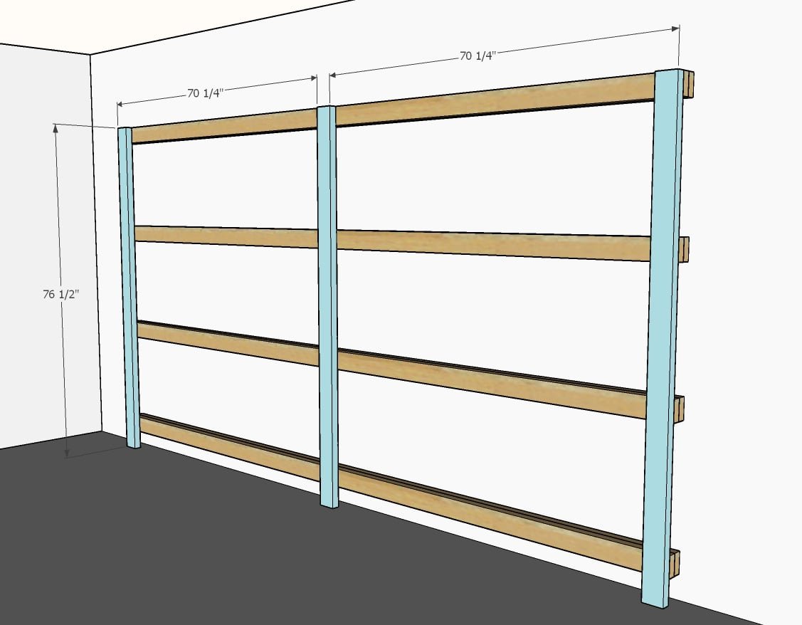 BEST DIY Garage Shelves (Attached to Walls) — step 3