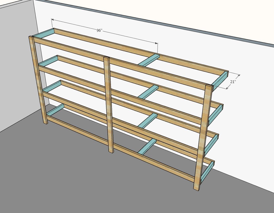 BEST DIY Garage Shelves (Attached to Walls) — step 4