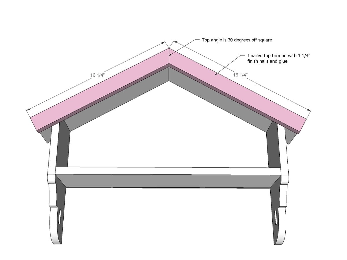 Birdhouse Bath Shelf with Towel Bar — step 5