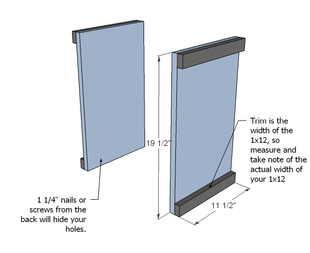 Board and Batten Collection Base Cabinets or Nightstands — step 1