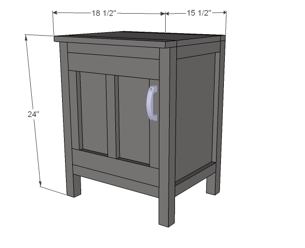 Board and Batten Collection Base Cabinets or Nightstands — step 7
