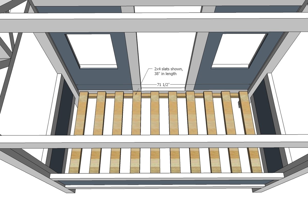 Board and Batten House Shaped Bed by Jen Woodhouse — step 9