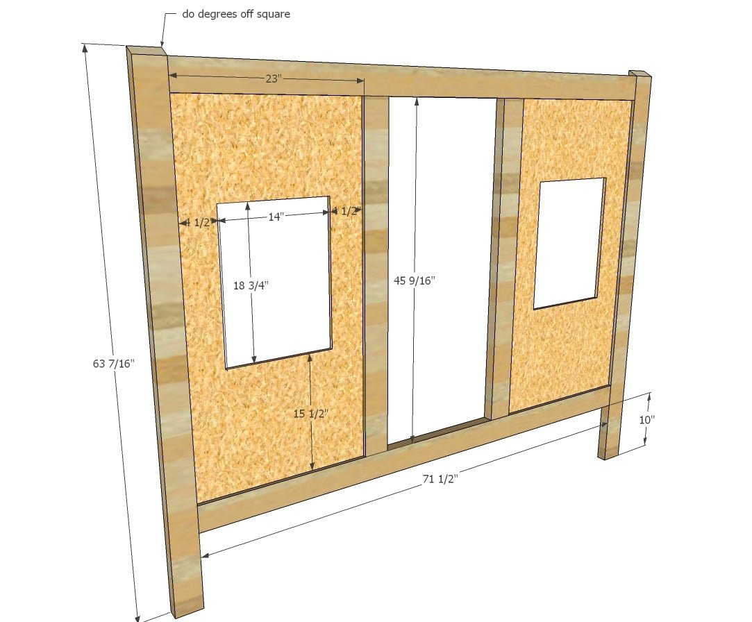 Board and Batten House Shaped Bed by Jen Woodhouse — step 5