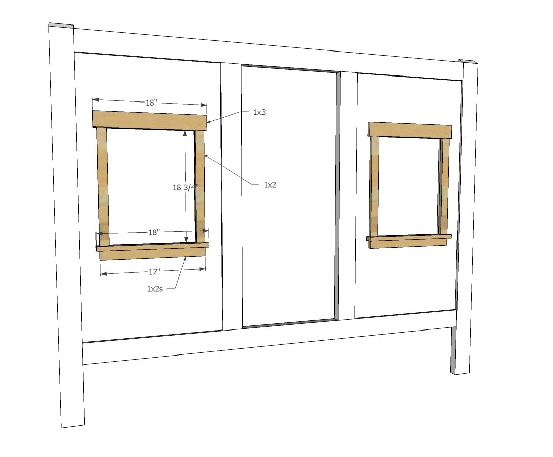 Board and Batten House Shaped Bed by Jen Woodhouse — step 6