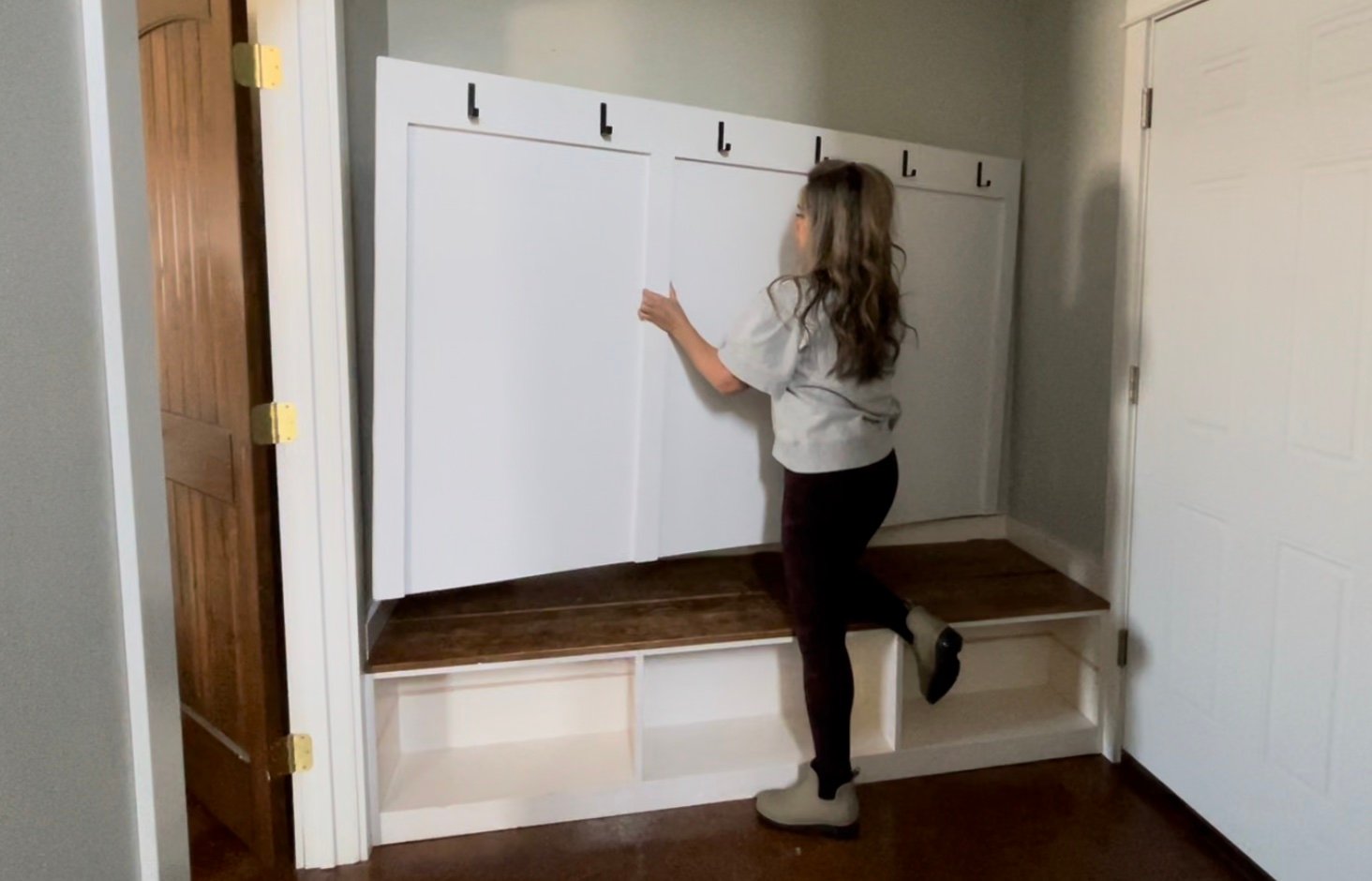 Board and Batten Panel for Entryway or Mudroom — step 10