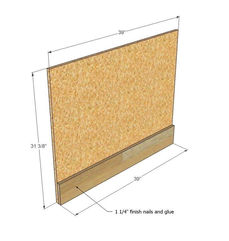 Board and Batten Twin Bed — step 1