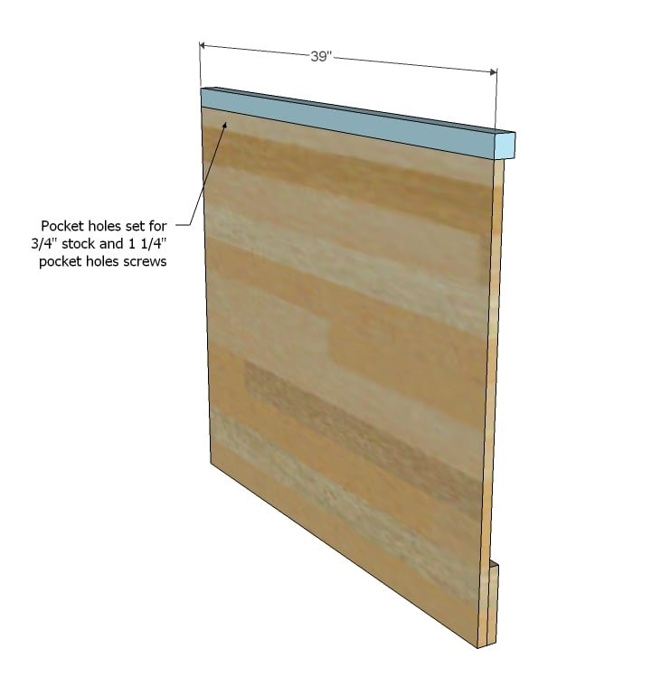 Board and Batten Twin Bed — step 2