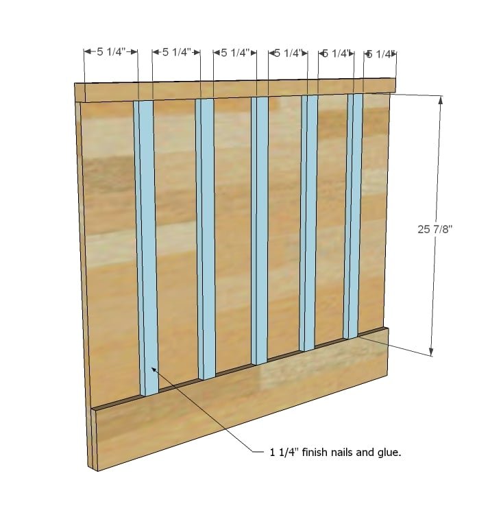 Board and Batten Twin Bed — step 3