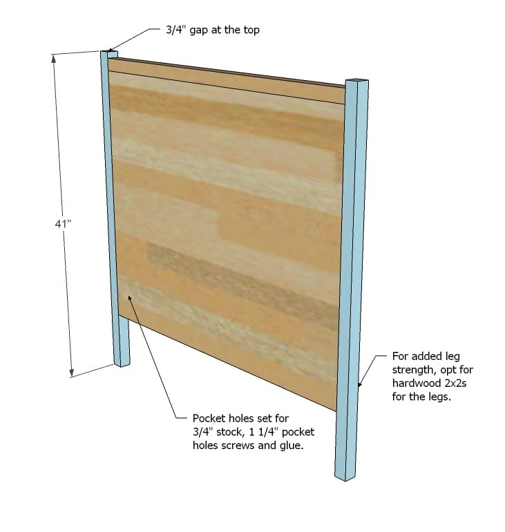 Board and Batten Twin Bed — step 4