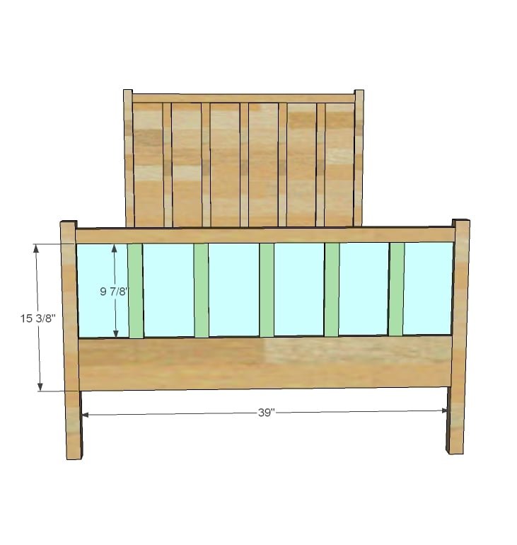 Board and Batten Twin Bed — step 5