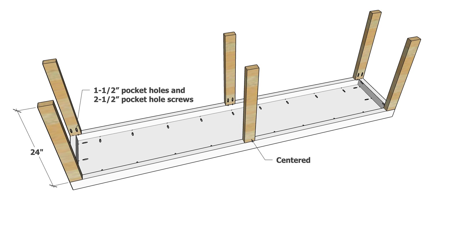 Bold Modern L-Shape Rotating Desk — step 3