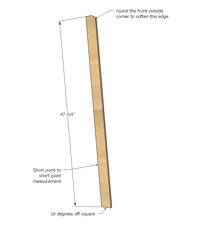 Book or Magazine Ladder Shelf — step 1