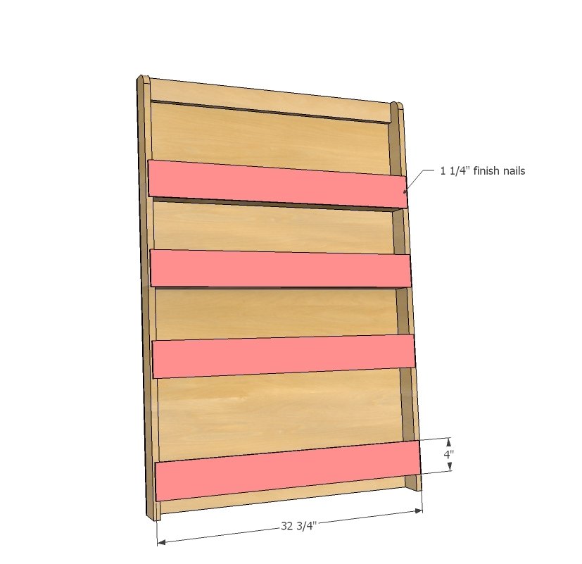 Book or Magazine Ladder Shelf — step 5