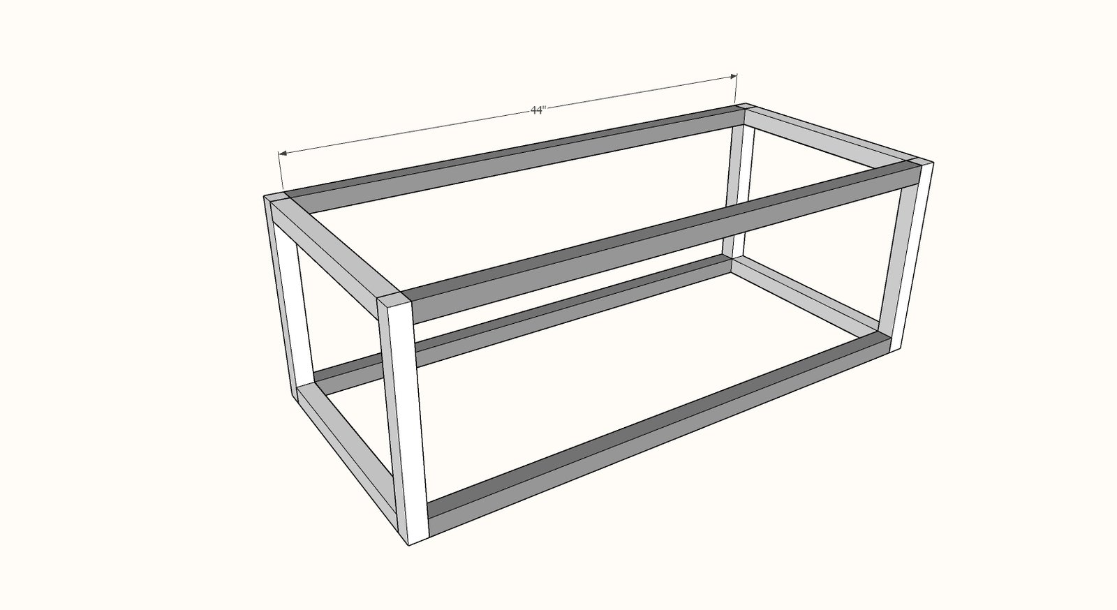 Box Frame Coffee Table with Lift Top — step 3