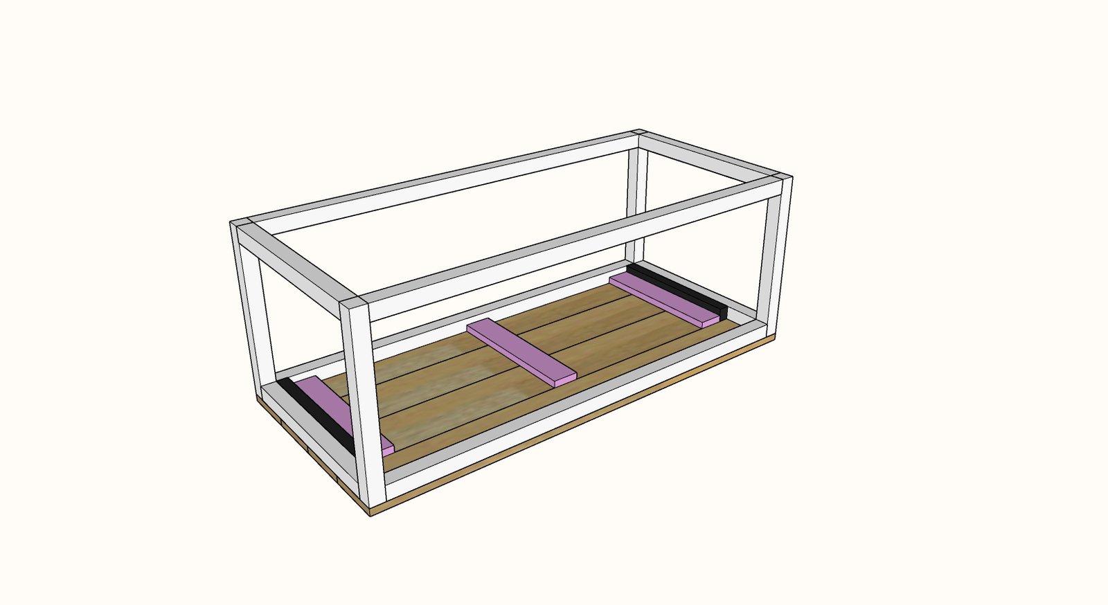 Box Frame Coffee Table with Lift Top — step 4