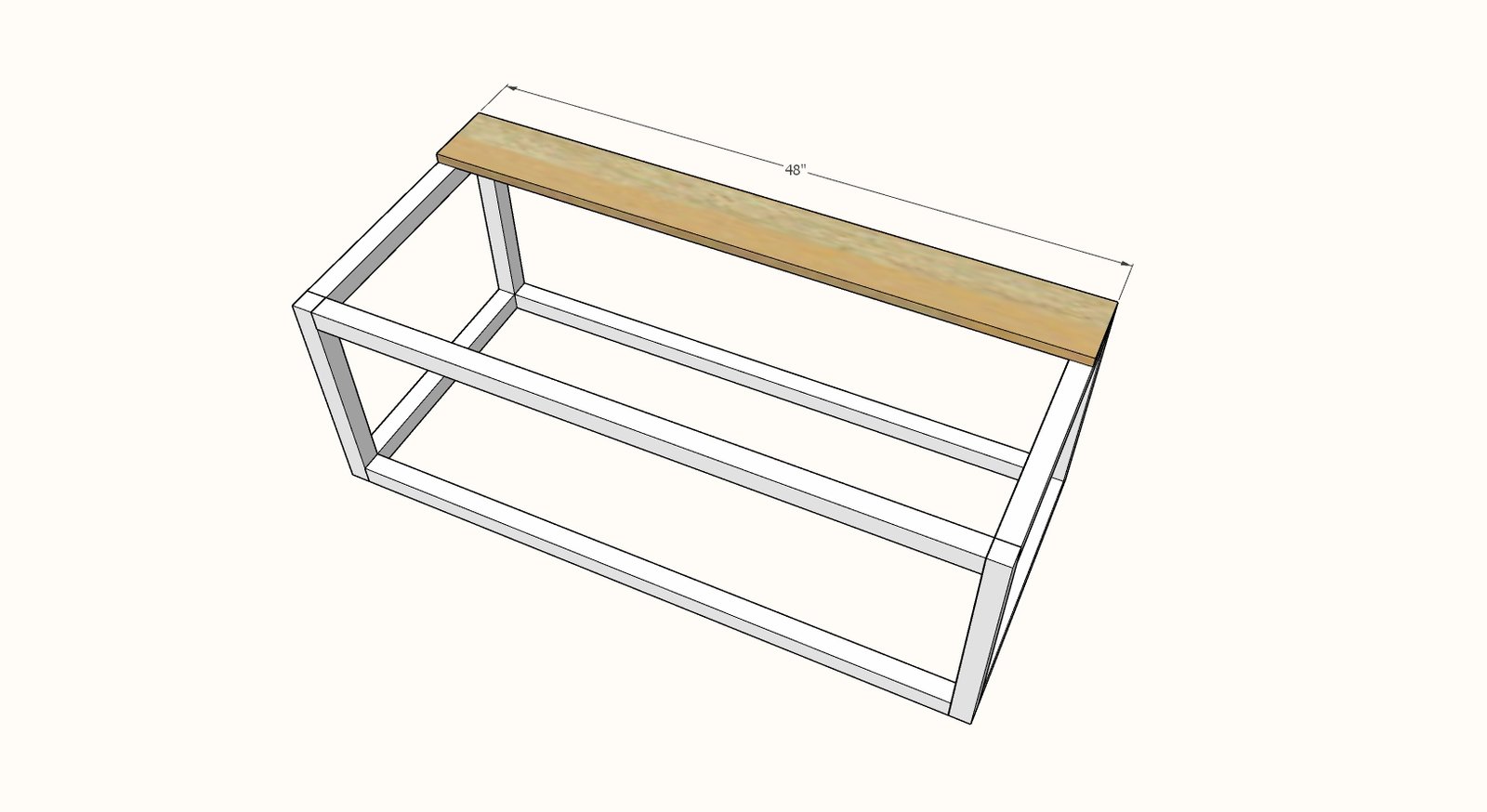 Box Frame Coffee Table with Lift Top — step 5