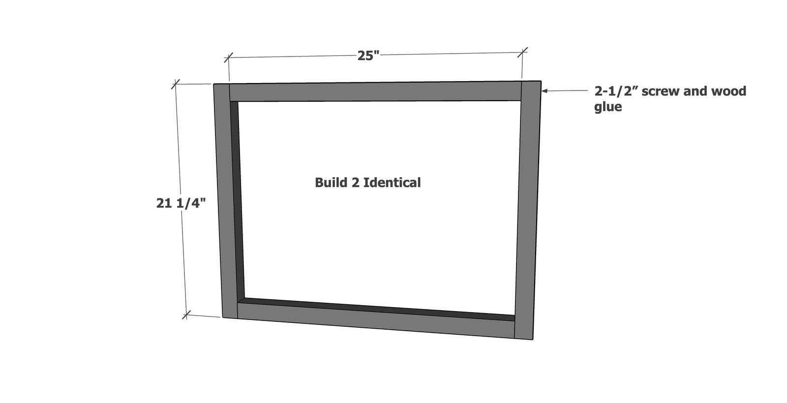 Box Frame Rectangle Side Table — step 2