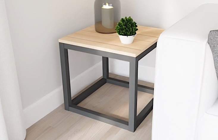 Box Frame Square Side Table