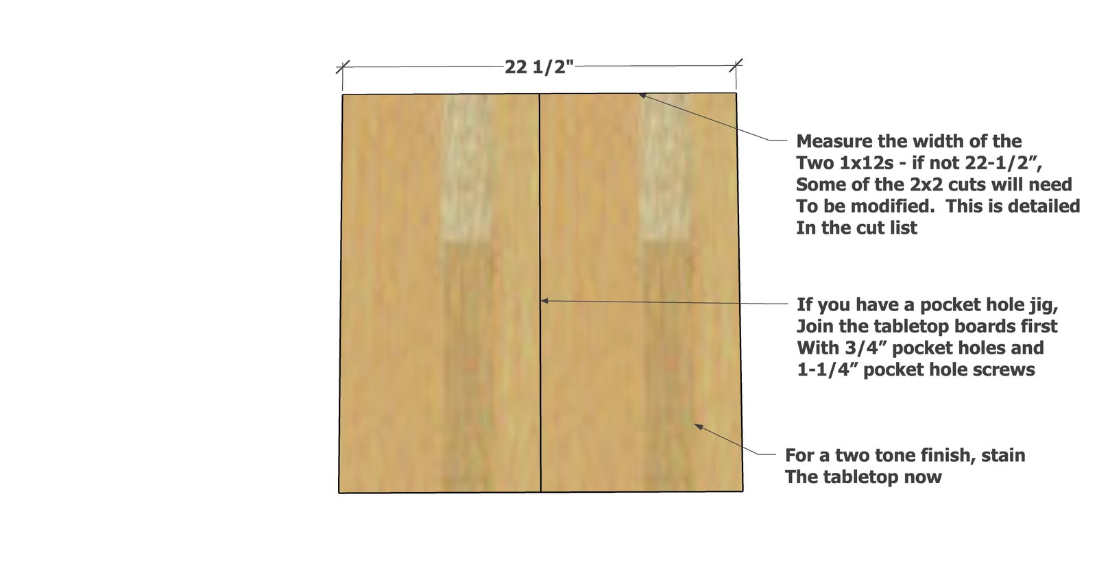 Box Frame Square Side Table — step 1
