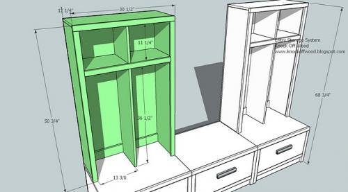 Braden Entryway Hutch dimension diagram 1